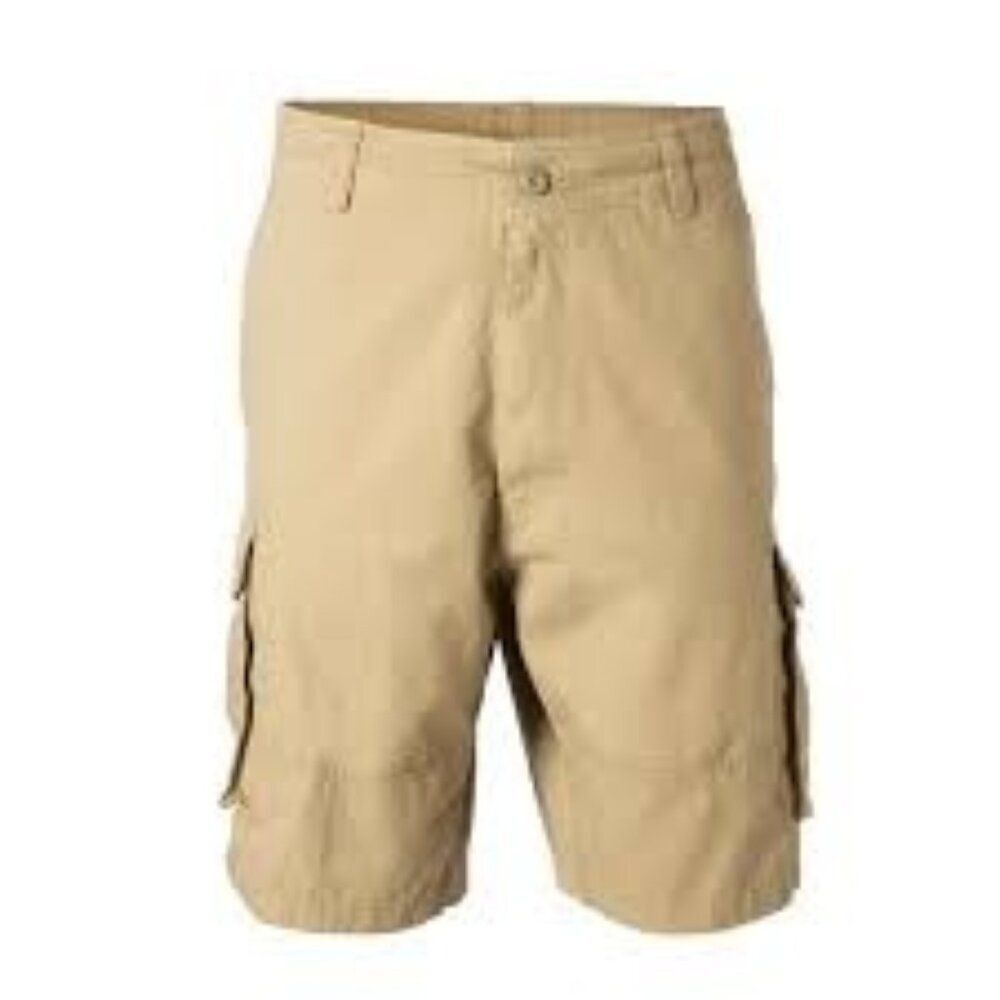 Foundry Young Men’s Utility Khaki Cargo Shorts Size 48